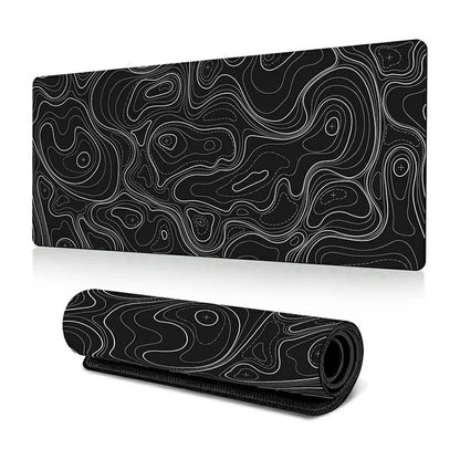 300*800*3mm Thermal Transfer Printing Abstract Pattern Mouse Pad Rubber Desktop Mat
