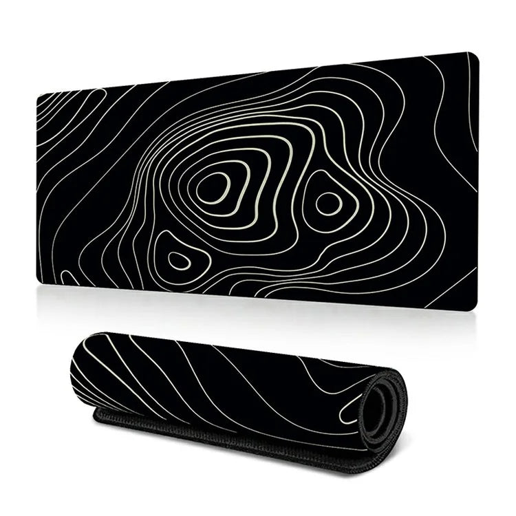 300*800*3mm Thermal Transfer Printing Abstract Pattern Mouse Pad Rubber Desktop Mat