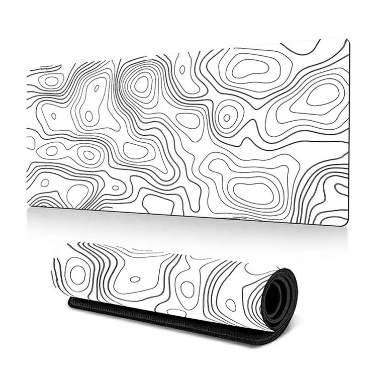 300*800*3mm Thermal Transfer Printing Abstract Pattern Mouse Pad Rubber Desktop Mat