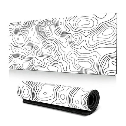 300*800*3mm Thermal Transfer Printing Abstract Pattern Mouse Pad Rubber Desktop Mat