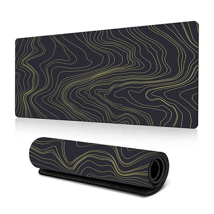 300*800*3mm Thermal Transfer Printing Abstract Pattern Mouse Pad Rubber Desktop Mat