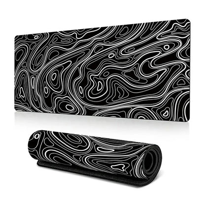 300*800*3mm Thermal Transfer Printing Abstract Pattern Mouse Pad Rubber Desktop Mat