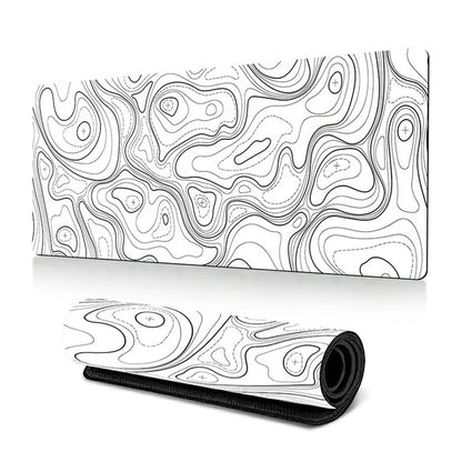 300*800*3mm Thermal Transfer Printing Abstract Pattern Mouse Pad Rubber Desktop Mat