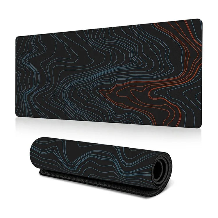 300*800*3mm Thermal Transfer Printing Abstract Pattern Mouse Pad Rubber Desktop Mat