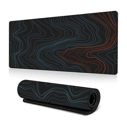 300*800*3mm Thermal Transfer Printing Abstract Pattern Mouse Pad Rubber Desktop Mat