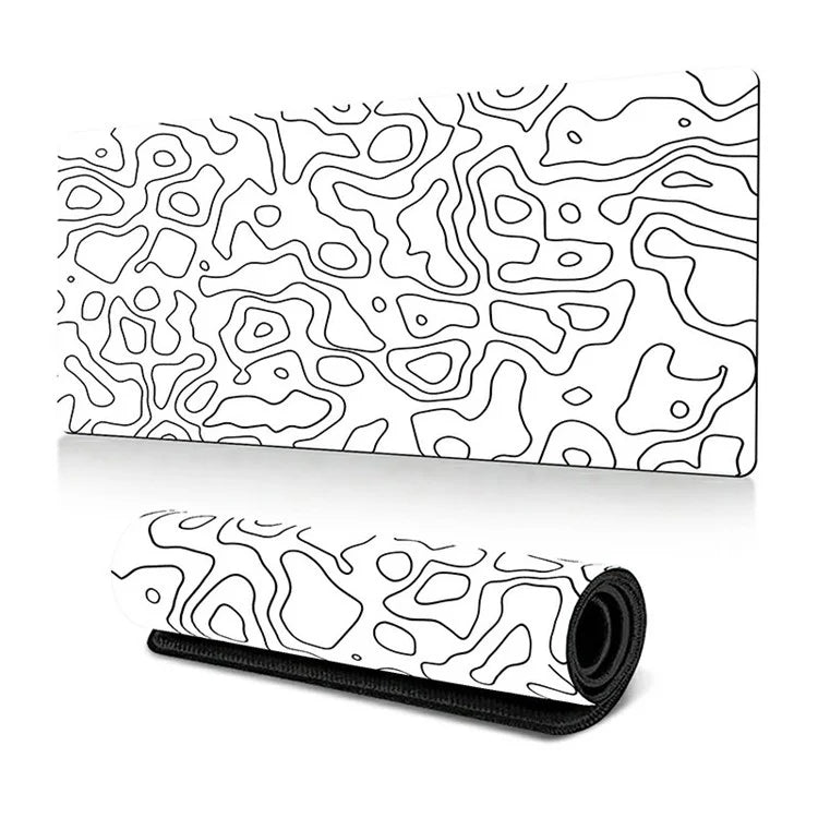 300*800*3mm Thermal Transfer Printing Abstract Pattern Mouse Pad Rubber Desktop Mat