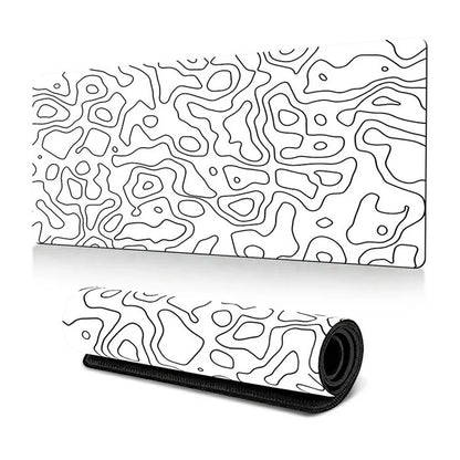 300*800*3mm Thermal Transfer Printing Abstract Pattern Mouse Pad Rubber Desktop Mat