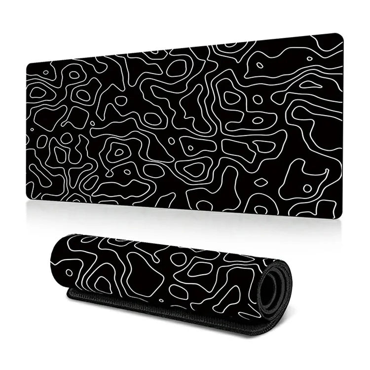 300*800*3mm Thermal Transfer Printing Abstract Pattern Mouse Pad Rubber Desktop Mat