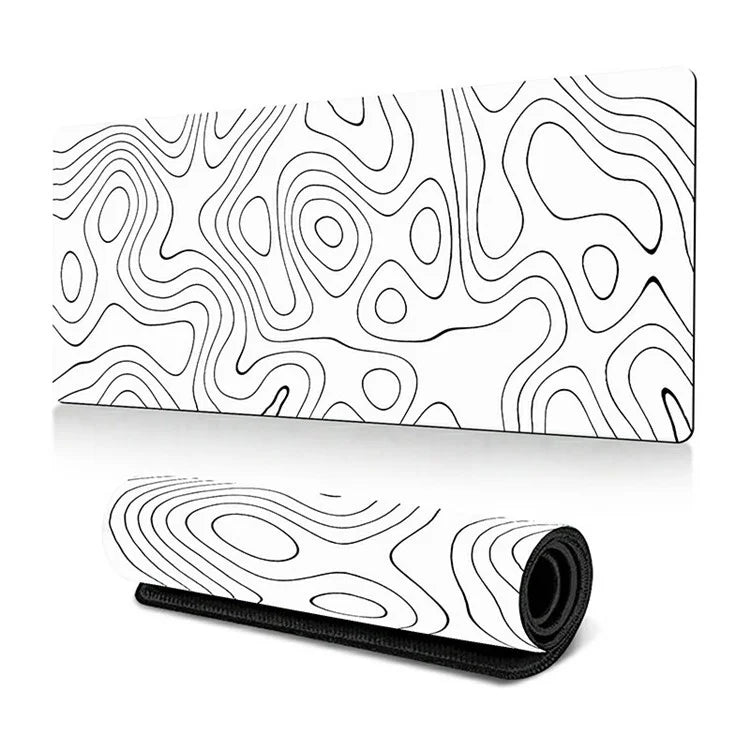 300*800*3mm Thermal Transfer Printing Abstract Pattern Mouse Pad Rubber Desktop Mat