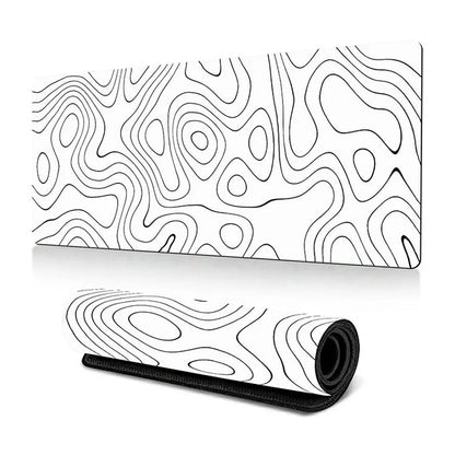 300*800*3mm Thermal Transfer Printing Abstract Pattern Mouse Pad Rubber Desktop Mat