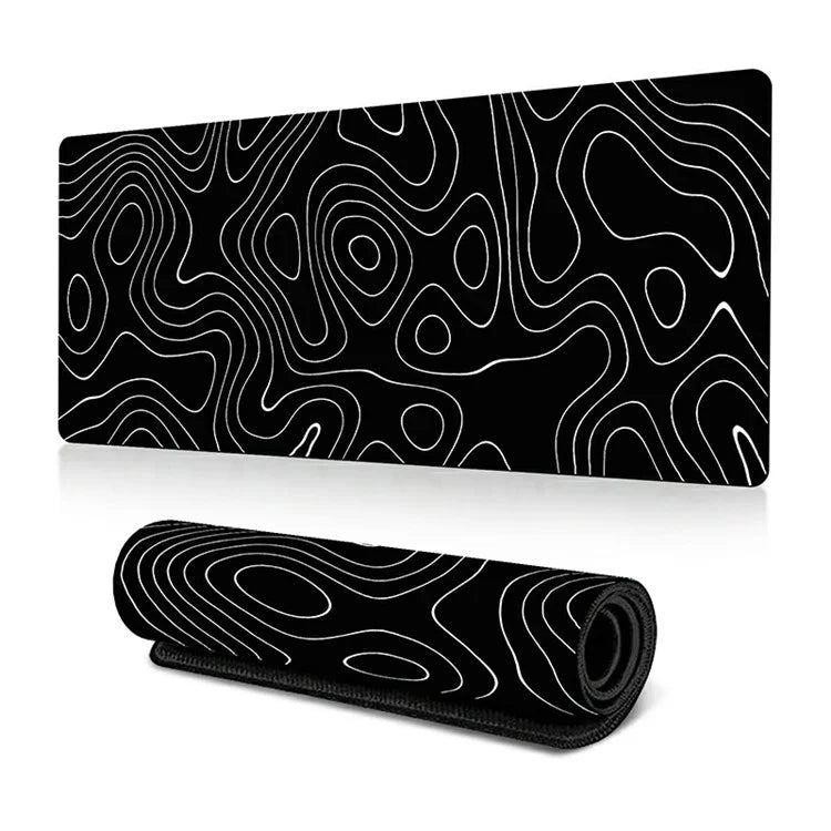 300*800*3mm Thermal Transfer Printing Abstract Pattern Mouse Pad Rubber Desktop Mat