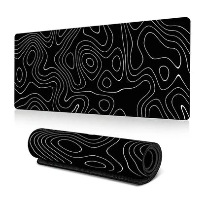 300*800*3mm Thermal Transfer Printing Abstract Pattern Mouse Pad Rubber Desktop Mat