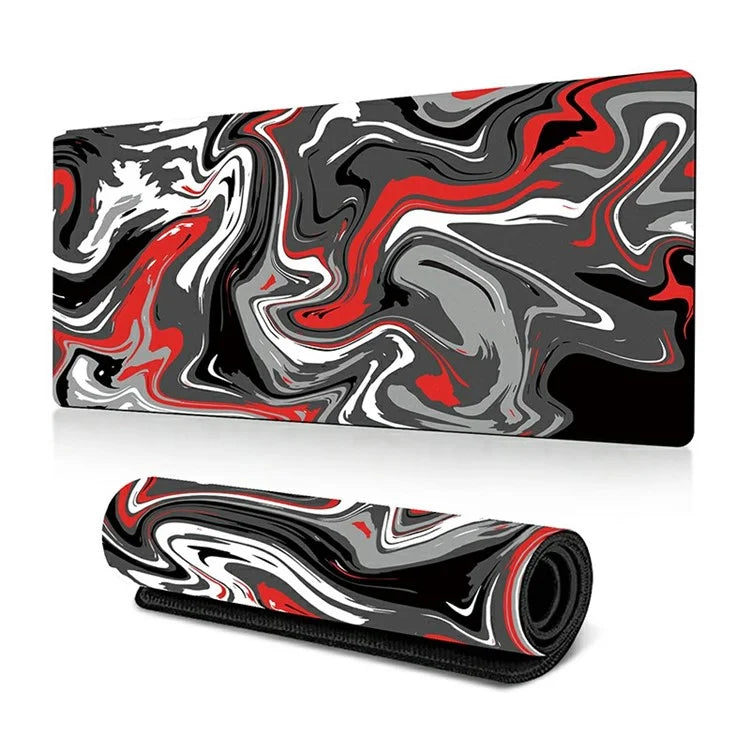 300 x 600 x 3mm Abstract Fluid Pattern Mouse Pad Large Non-Slip Rubber Mouse Mat