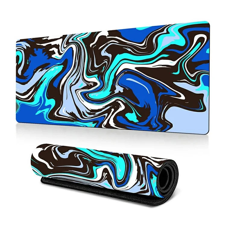 300 x 600 x 3mm Abstract Fluid Pattern Mouse Pad Large Non-Slip Rubber Mouse Mat