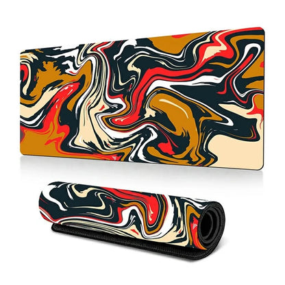 300 x 600 x 3mm Abstract Fluid Pattern Mouse Pad Large Non-Slip Rubber Mouse Mat