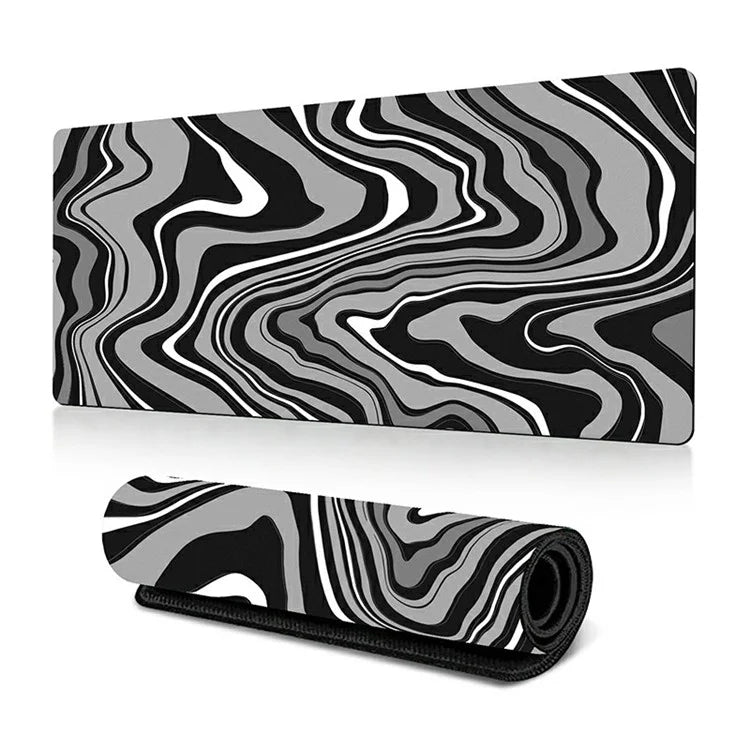 300 x 600 x 3mm Abstract Fluid Pattern Mouse Pad Large Non-Slip Rubber Mouse Mat