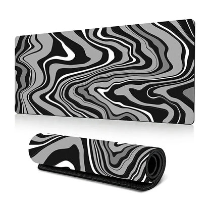 300 x 600 x 3mm Abstract Fluid Pattern Mouse Pad Large Non-Slip Rubber Mouse Mat