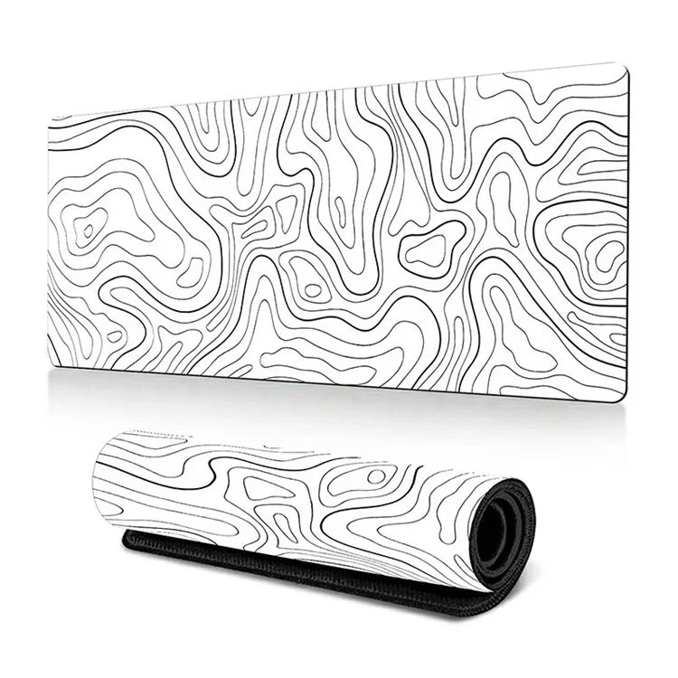300 x 600 x 3mm Abstract Fluid Pattern Large Mouse Mat Non-Slip Rubber Mouse Pad