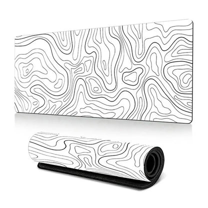 300 x 600 x 3mm Abstract Fluid Pattern Large Mouse Mat Non-Slip Rubber Mouse Pad