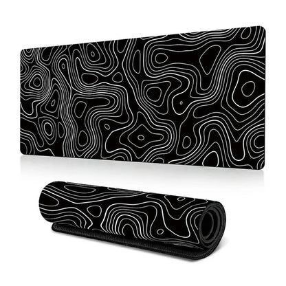 300 x 600 x 3mm Abstract Fluid Pattern Large Mouse Mat Non-Slip Rubber Mouse Pad