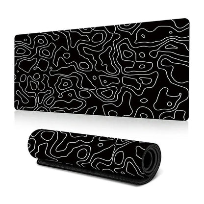 300 x 600 x 3mm Abstract Fluid Pattern Large Mouse Mat Non-Slip Rubber Mouse Pad