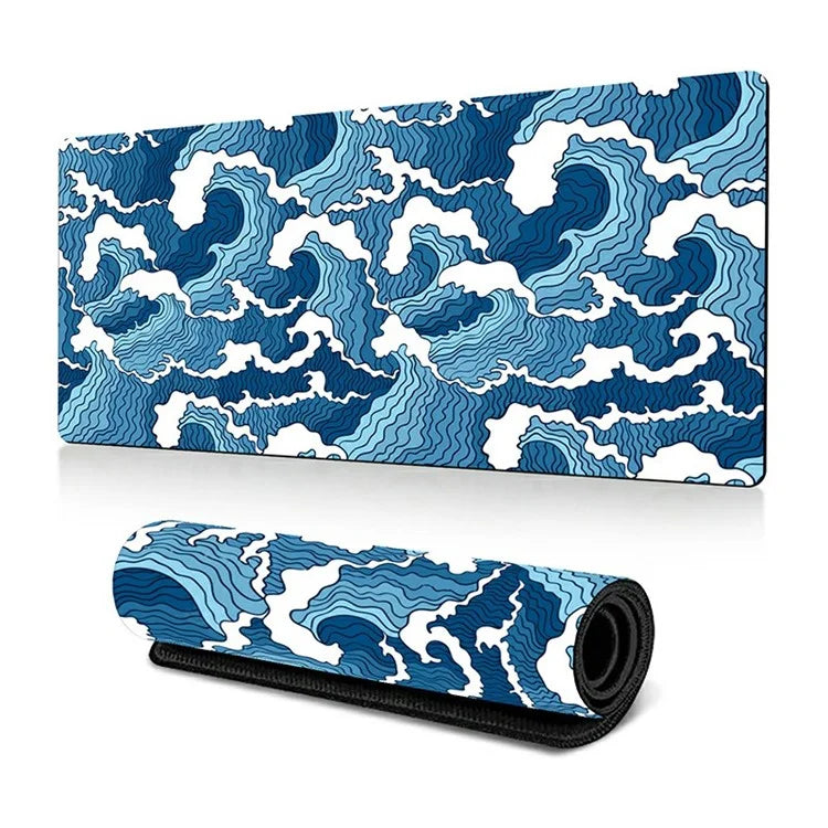 300 x 600 x 3mm Abstract Fluid Pattern Large Mouse Mat Non-Slip Rubber Mouse Pad