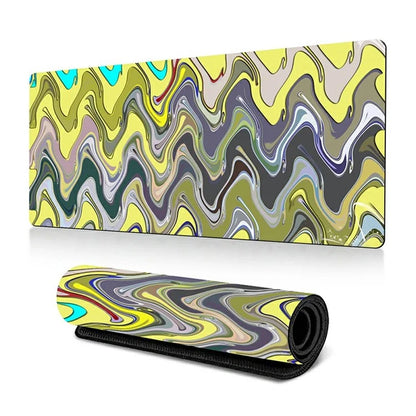 300 x 600 x 3mm Abstract Fluid Pattern Large Mouse Mat Non-Slip Rubber Mouse Pad