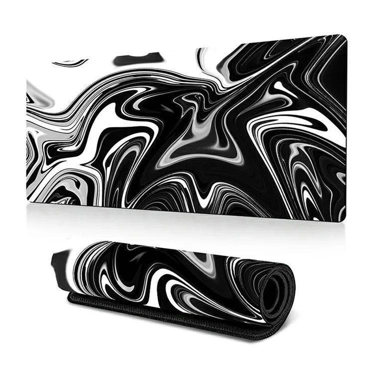 300 x 600 x 3mm Abstract Fluid Pattern Large Mouse Mat Non-Slip Rubber Mouse Pad