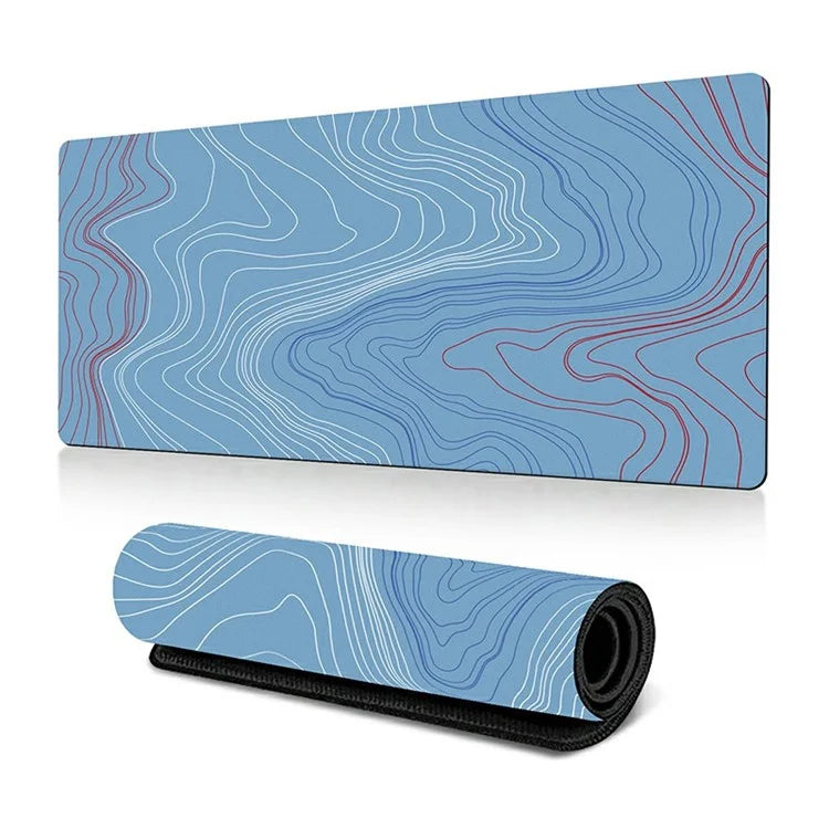 300 x 600 x 3mm Abstract Fluid Pattern Large Mouse Mat Non-Slip Rubber Mouse Pad