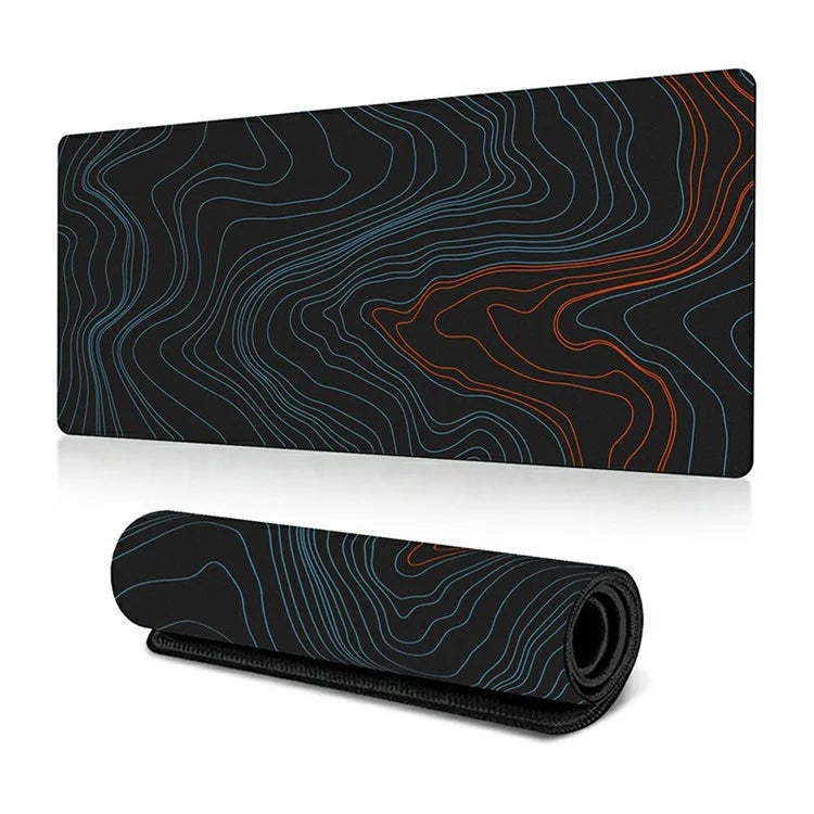 300 x 600 x 2mm Anti-Slip Desk Mouse Pad Abstract Fluid Pattern Mouse Mat