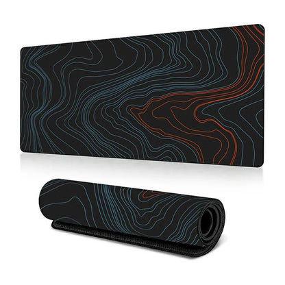 300 x 600 x 2mm Anti-Slip Desk Mouse Pad Abstract Fluid Pattern Mouse Mat