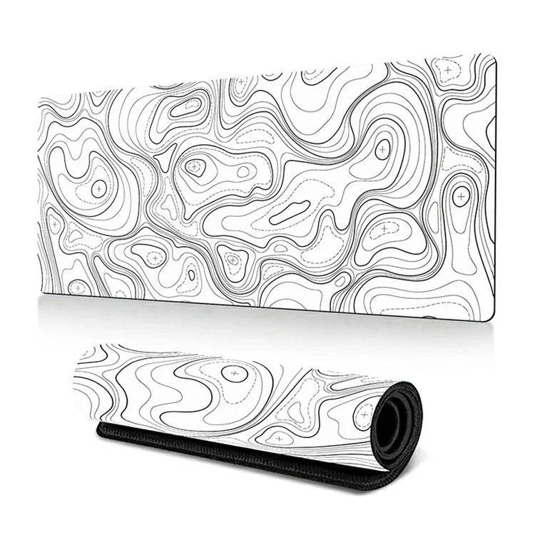 300 x 600 x 3mm Abstract Pattern Rubber Mouse Pad Non-Slip Large Mouse Mat