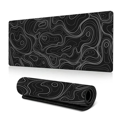 300 x 600 x 3mm Abstract Pattern Rubber Mouse Pad Non-Slip Large Mouse Mat