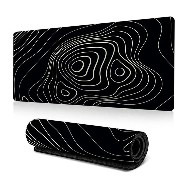 300 x 600 x 3mm Abstract Pattern Rubber Mouse Pad Non-Slip Large Mouse Mat