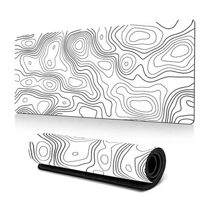 300 x 600 x 3mm Abstract Pattern Rubber Mouse Pad Non-Slip Large Mouse Mat