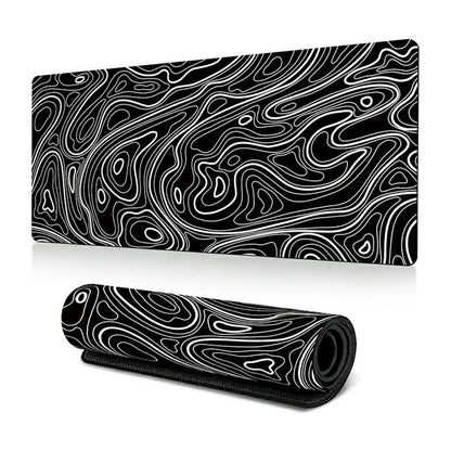 300 x 600 x 3mm Abstract Pattern Rubber Mouse Pad Non-Slip Large Mouse Mat