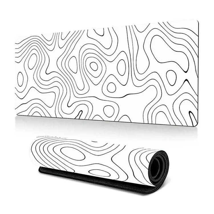 300 x 600 x 3mm Abstract Pattern Rubber Mouse Pad Non-Slip Large Mouse Mat