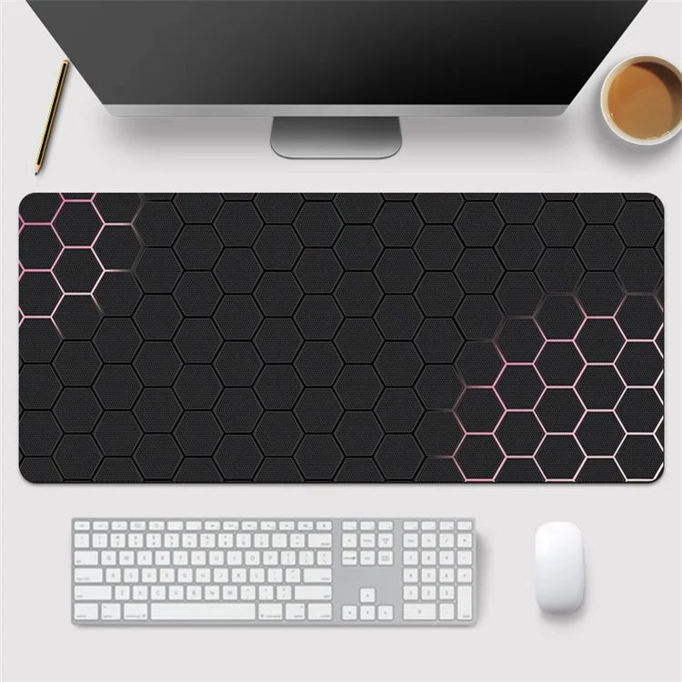 300x600x2mm Honeycomb Pattern Rubber Mouse Pad Anti-skid Computer Desktop Mat