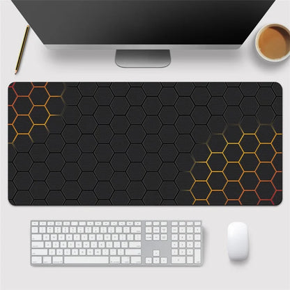 300x600x2mm Honeycomb Pattern Rubber Mouse Pad Anti-skid Computer Desktop Mat