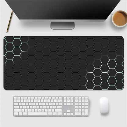 300x900x3mm Large Mouse Pad Honeycomb Pattern Computer Gaming Desktop Mat