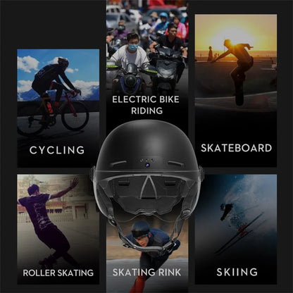 ANYTEK RAW2 Bicycle E-Bike Helmet Camera ABS+EPS Protection Helmet Integrated Video Recorder