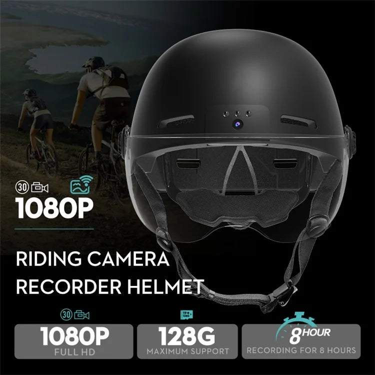 ANYTEK RAW2 Bicycle E-Bike Helmet Camera ABS+EPS Protection Helmet Integrated Video Recorder