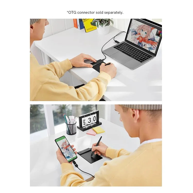 VEIKK VK430 4x3 inch Digital Drawing Tablet with Battery-Free Stylus 8192 Pressure Sensitivity Graphics Board
