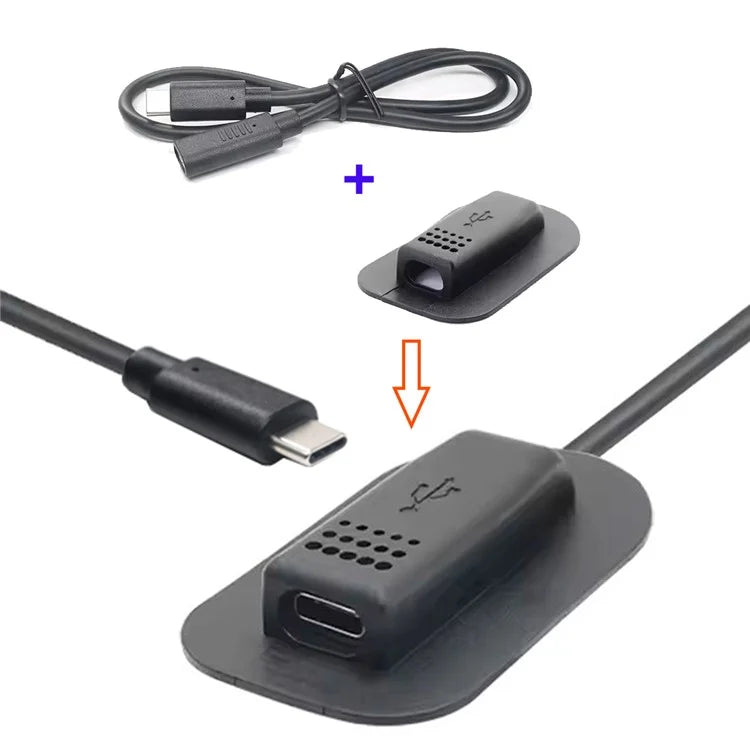 UC-172 USB-C 65W Type-C Male to Female Extension Cable for Outdoor Travel Camping Backpack Charging
