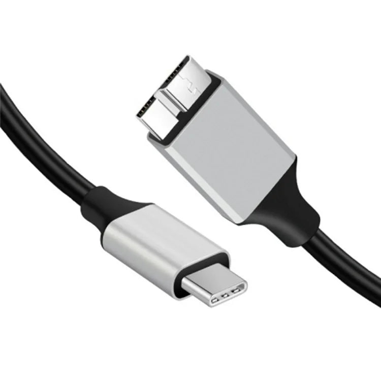 1m Type-C 3.0 to Micro B Male to Male Mobile Hard Disk Adapter Cable PVC Wire