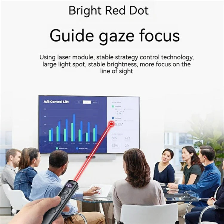S7 Wireless PPT Remote Laser Pointer Powerpoint Office Presentation Page Turning Clicker