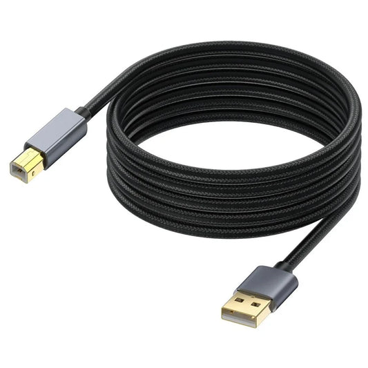 USB Printer Cable 3m Length USB 2.0 Type A Male to B Male Scanner Cord for MIDI Controller