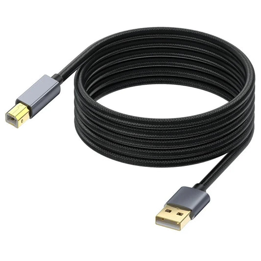 USB Printer Cable 1.8m Length USB 2.0 Type A Male to B Male Scanner Cord for MIDI Controller