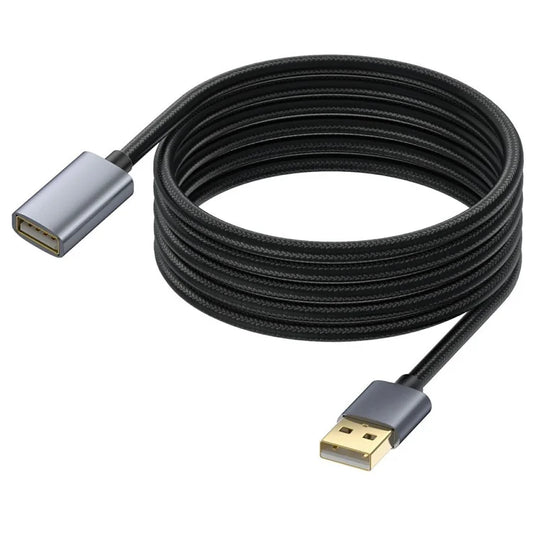 USB Extension Cable 10m USB 2.0 Type A Male to Female Extender Cord for Printer, Keyboard, Mouse, Flash Drive