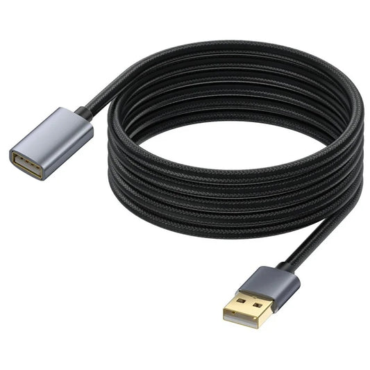 USB Extension Cable 1.8m USB 2.0 Type A Male to Female Extender Cord for Printer, Keyboard, Mouse, Flash Drive